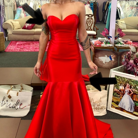 Red Ball Gown - Picture 4 of 5